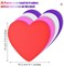 20 colorful foam hearts and 300 self-adhesive heart foam stickers for Valentine's Day DIY craft supplies.